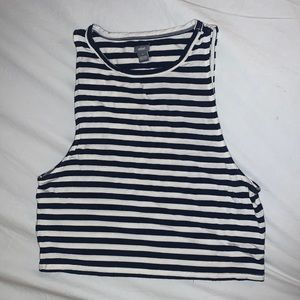 Striped aerie crop top